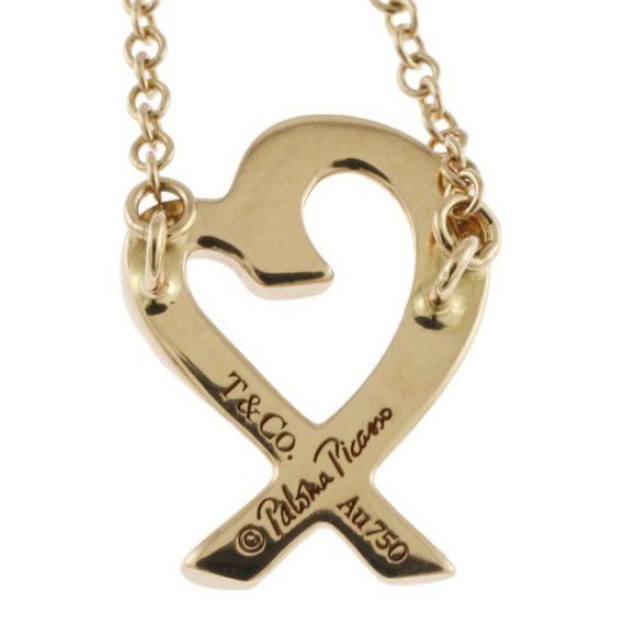 Tiffany Loving Heart Necklace 18K Gold Women's TIFFANY&Co. BRJ09000000051066 - Picture 7 of 8